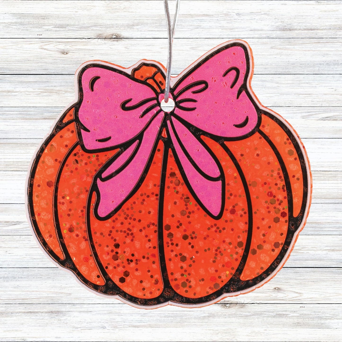 Pumpkin with Bow Silicone Mold Car Freshie 4x3.75” Fall Halloween 90’s Retro Checkered Freshener for Aroma Beads Boo Ghost Harvest