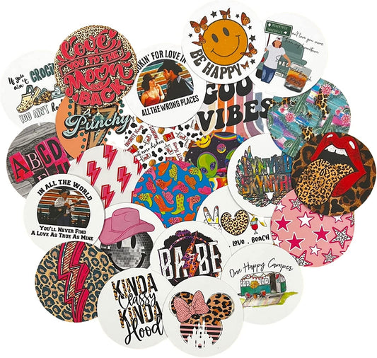 Cardstock Freshie Round Circles Cutouts 3” inch Western, Boho, Country Bulk Beer Can | 12 mixed pack random, for Silicone Freshie Mold Heat Resistant Oil Protective Covering Oven Bake