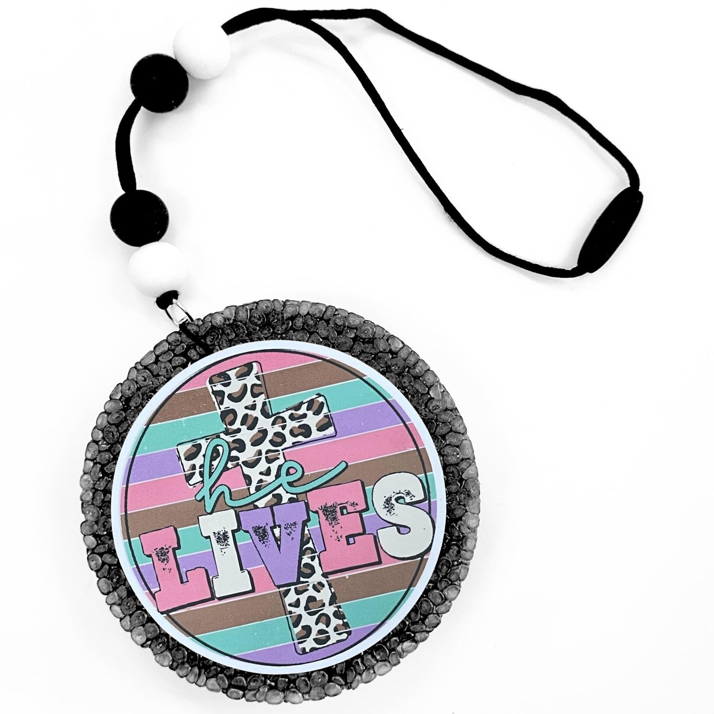 Easter Round Cardstock Freshie Cut Out Circles 2.5” | 24 pk Mixed | Bunny Peeple He is Risen Holiday Designs for Silicone Molds Circle for Resurrection Day Car Freshie