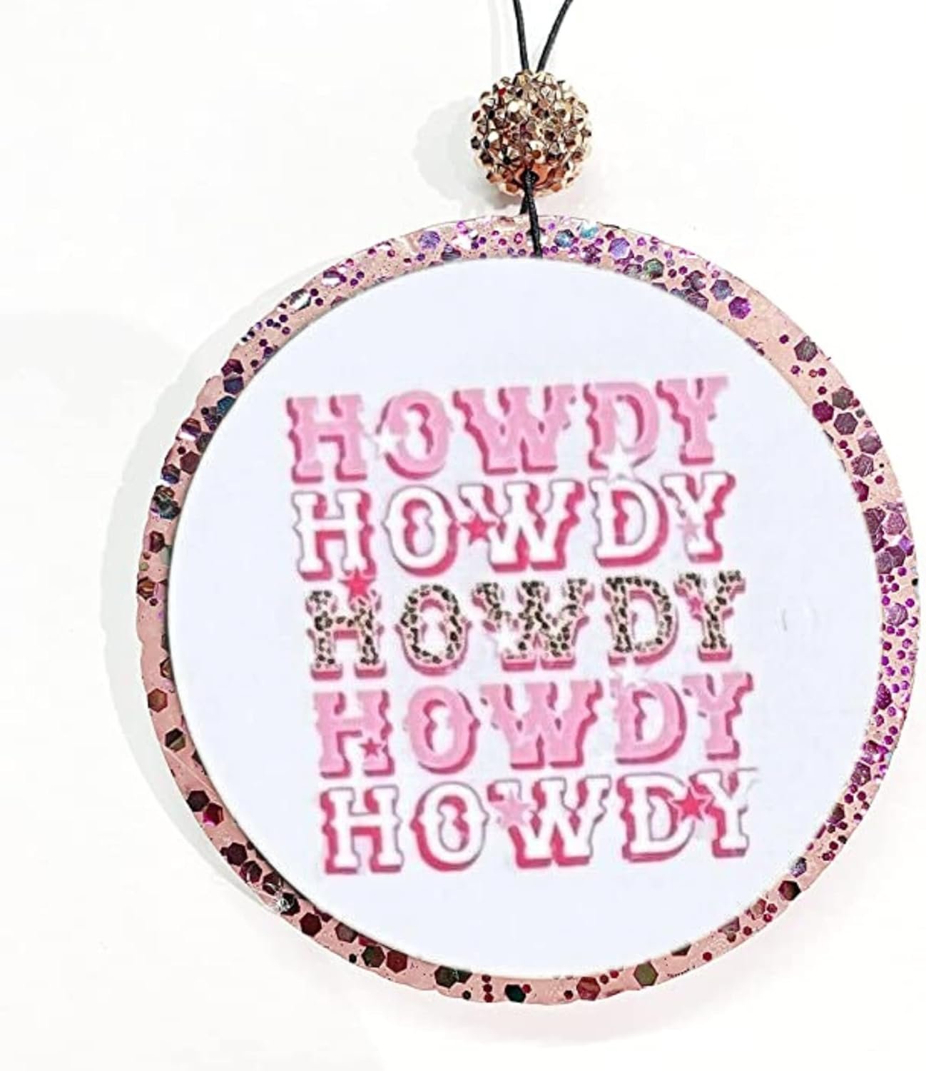 Lashicorn Howdy Freshie Cardstock Cutouts Rounds 2.5” inch | 12 pk Mixed Scented Aroma Beads Bake for Car Freshie Designs Inserts Country Western