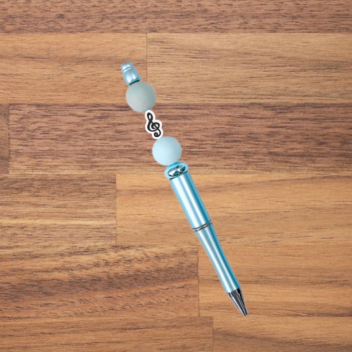 Music Notes Staff Symbol Silicone Focal Beads 12pk 0.55” for Teachers Students Musicians Piano Violin for Beadable Pens Keychains Freshies