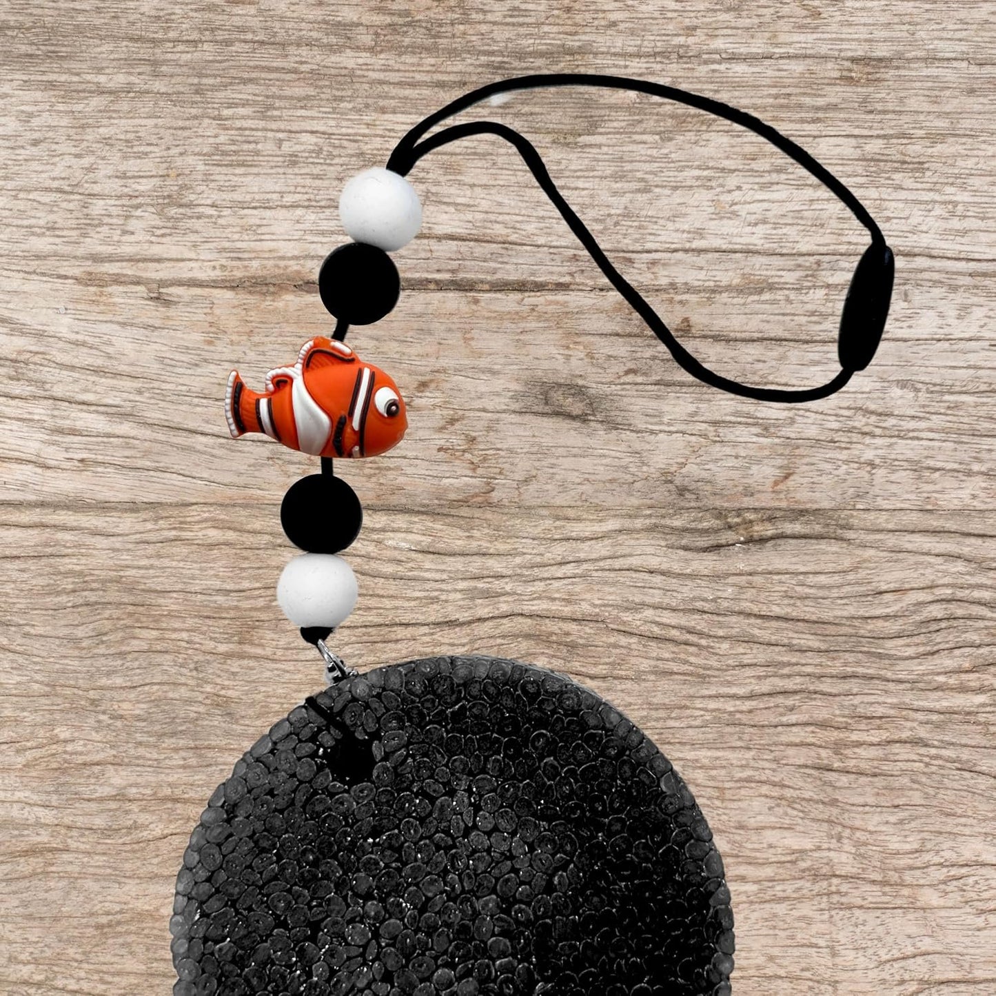 Clown Fish Orange 3D Silicone Focal Beads 12pk Bulk 0.7x0.57x1.1” Finding Character Ocean Beadable Pen 2 Hole Slider Sea Kit Supplies