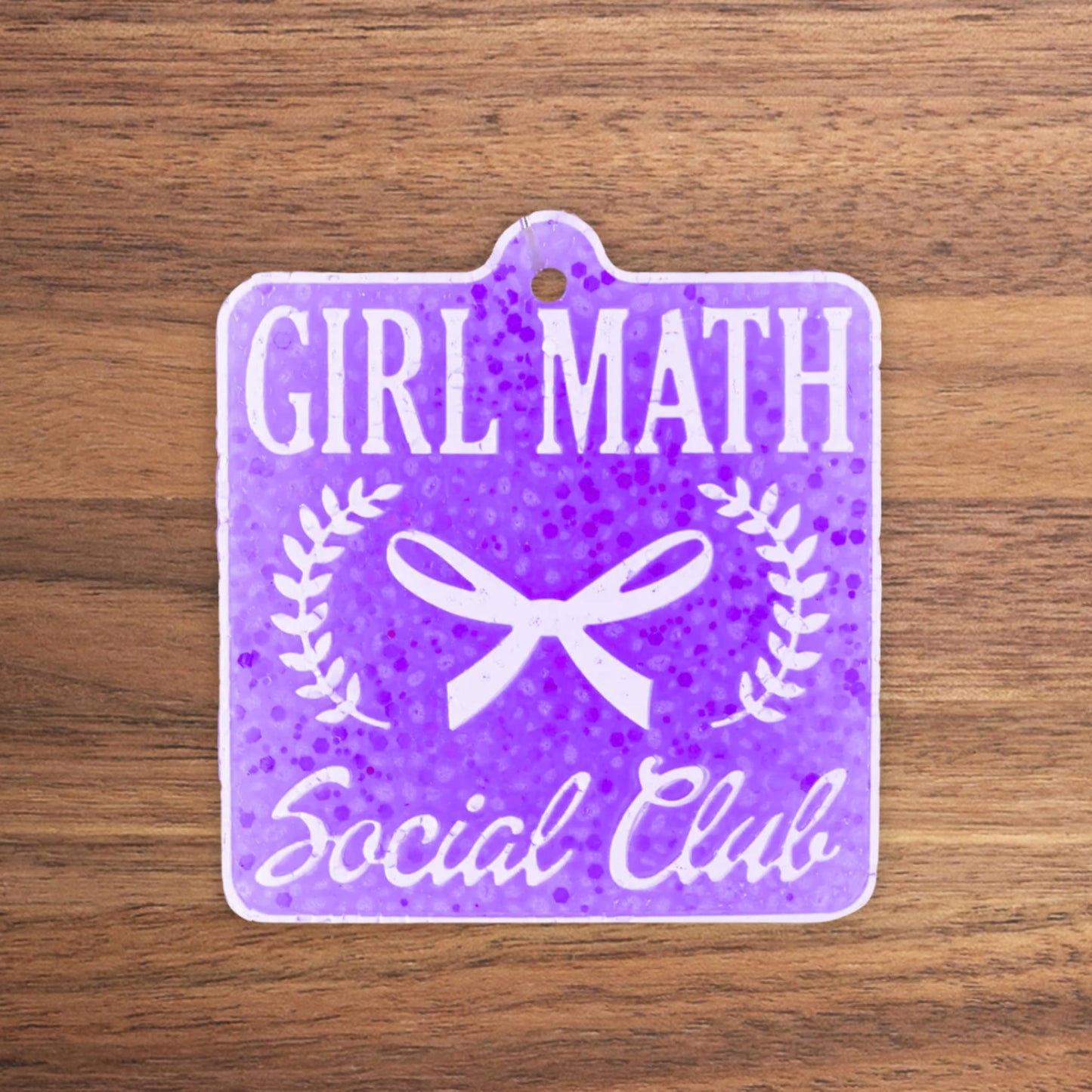 Girl Math Social Club Silicone Freshie Mold 3.5x3.5” Sarcastic Car Freshener Aroma Beads Hot Girl Hit Curbs Funny Humor Quote