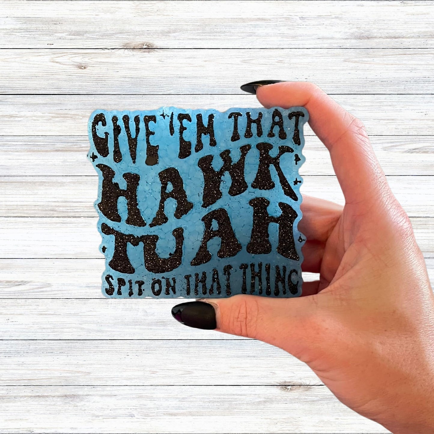 Give ‘Em That Hawk Tu ah Spit Silicone Car Freshie Mold Trendy That Thing Inappropriate Girl Cheap DIY Aroma Bead Scent Oven Safe
