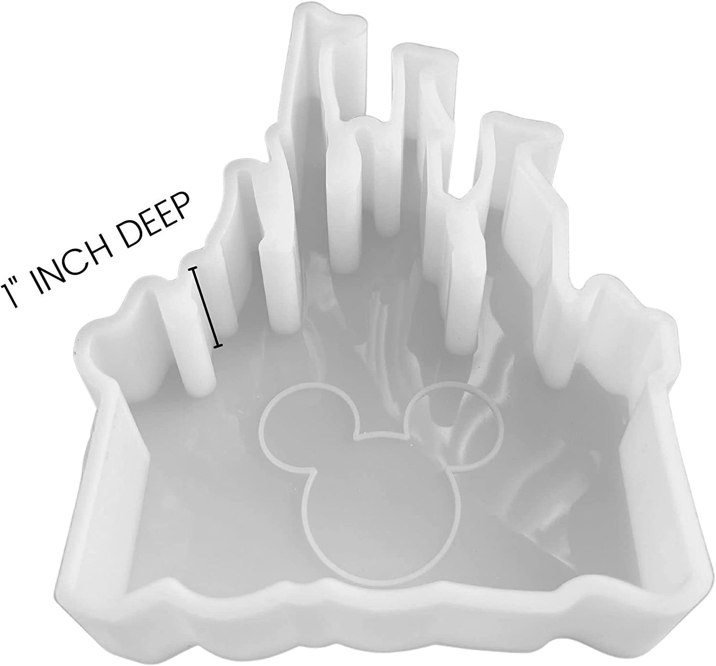 Castle Silicone Mold | Size 4.5" Wide x 6" Long x 1" Deep | Small Castle Design for Freshie, Soap, Resin, Candles