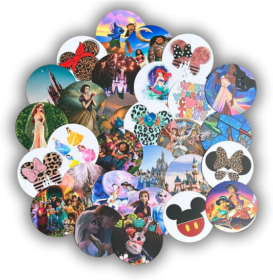 Lashicorn Magical Mouse Princess Freshie Cardstock Cutouts Rounds 2.5” inch | 12 pk Mixed Scented Aroma Beads Bake for Car Freshie Designs Inserts Kingdom Ears Fairy