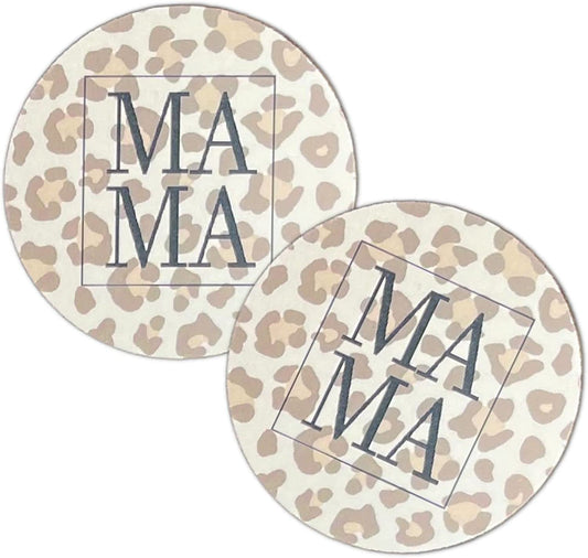 Leopard Mama Cardstock Cutouts for Freshies | 12 Pack | 2.5" Inch Circles | Freshie Supplies | Western Designs