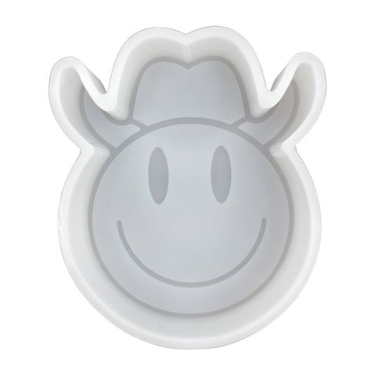 Cowboy Hat Smiley Face  Silicone Mold