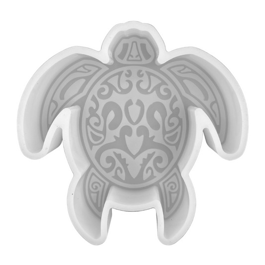 Turtle with Tribal Print Silicone Mold