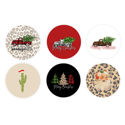 Classic Christmas Round Cardstock | 24 pk