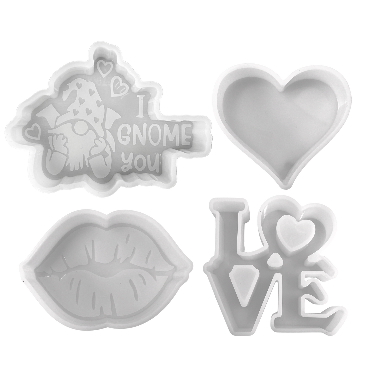 Valentine Themed Silicone Mold | 4 pk