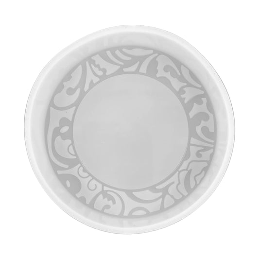 Round Decorated Pattern Design  Silicone Mold