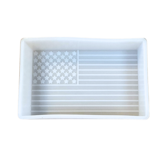 American Flag Freshie Silicone Mold 3 x 4.5 x 0.8”