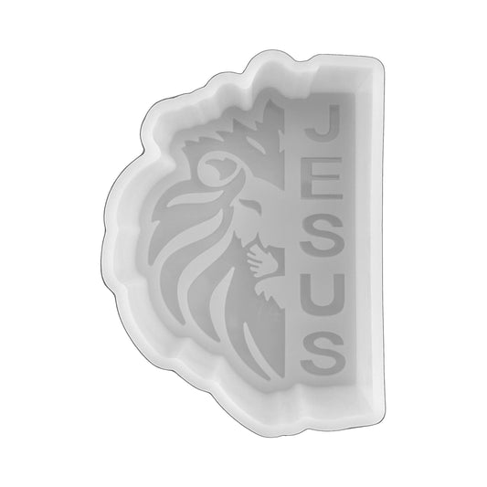 Jesus of Judah Lion Silicone Freshie Mold 4.2x3x0.8”