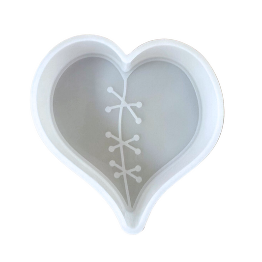 Heart with Stitches Valentines Day Silicone Mold