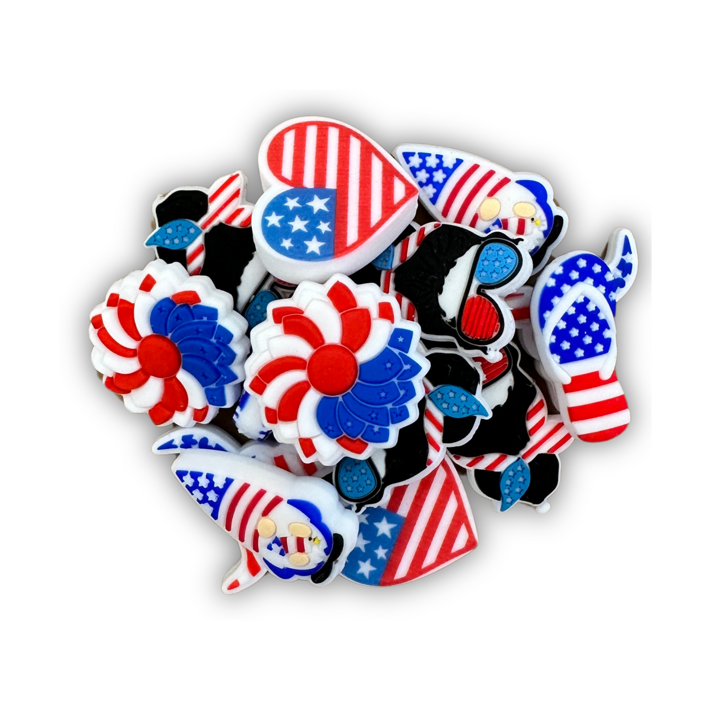 American Silicone Focal Bead Set | 12 Pack