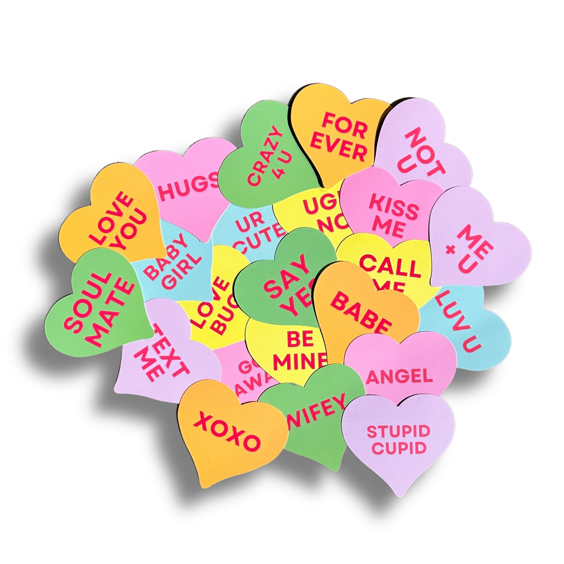 Conversation Hearts Freshie Cardstock Cut Outs 25 pk – Mad Dog Crafting