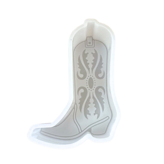 Cowboy Boot with Embroidery Detail Silicone Mold