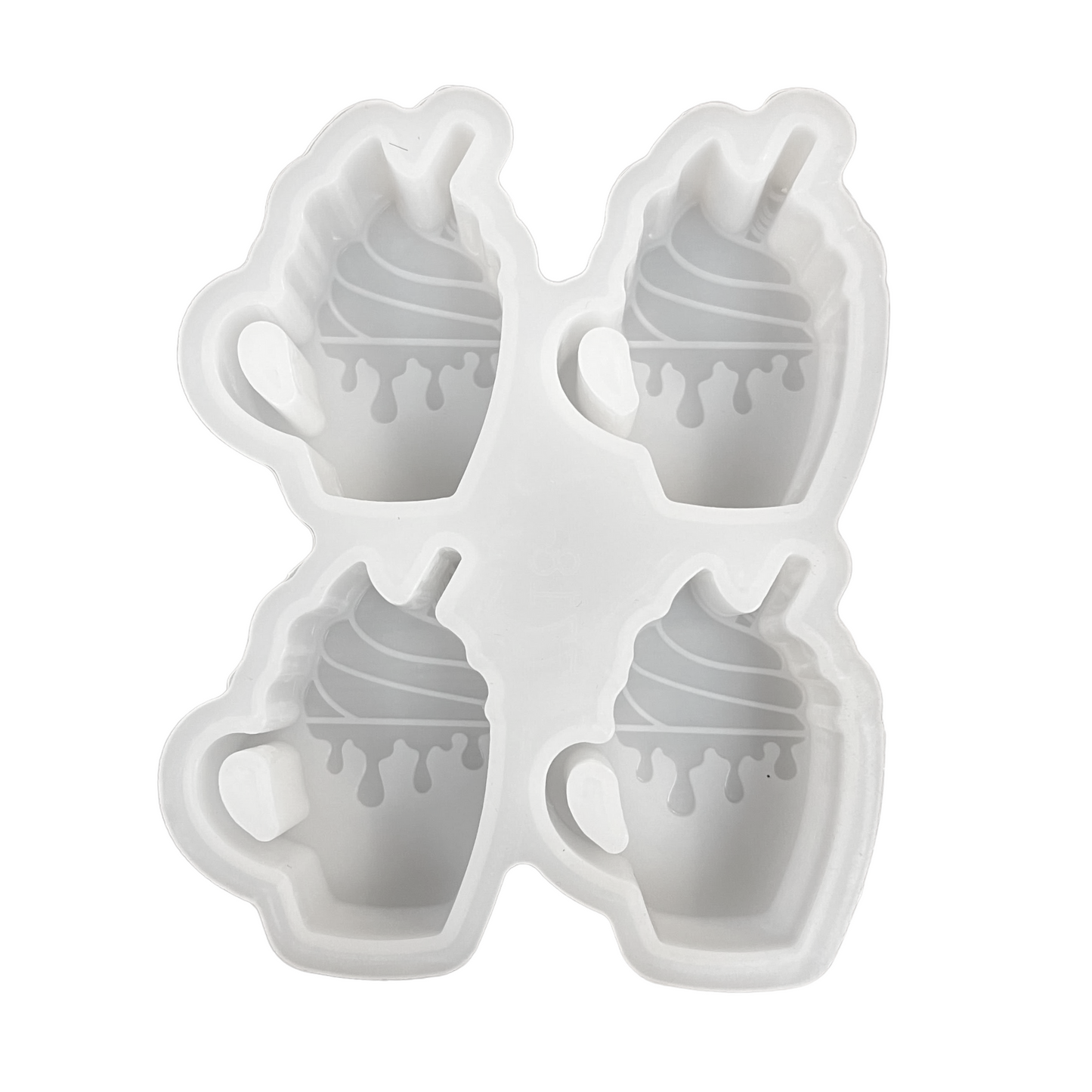 Frappuccino Hot Cocoa Mug Silcone Mold- Vent Clip
