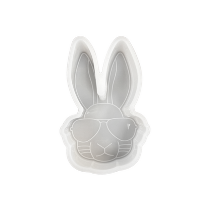 Bunny Rabbit Easter with Sunglasses Cool  Silicone Mold