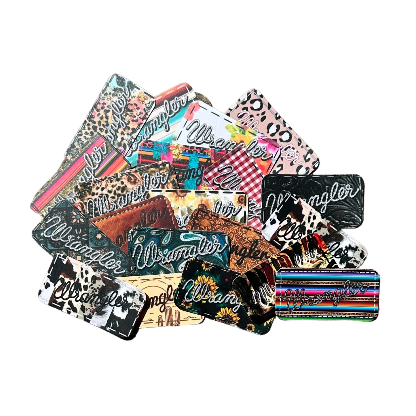 Western Patch For Pocket Cardstock Cutouts 1 x 2” in | 24 pk Mixed