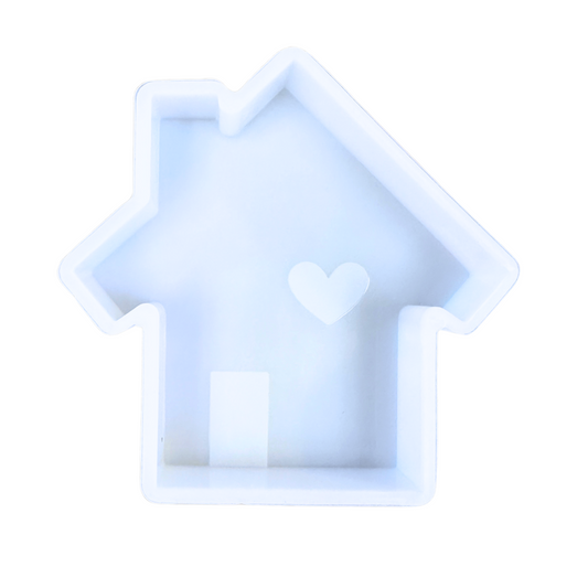 House with Heart Freshie Silicone Mold
