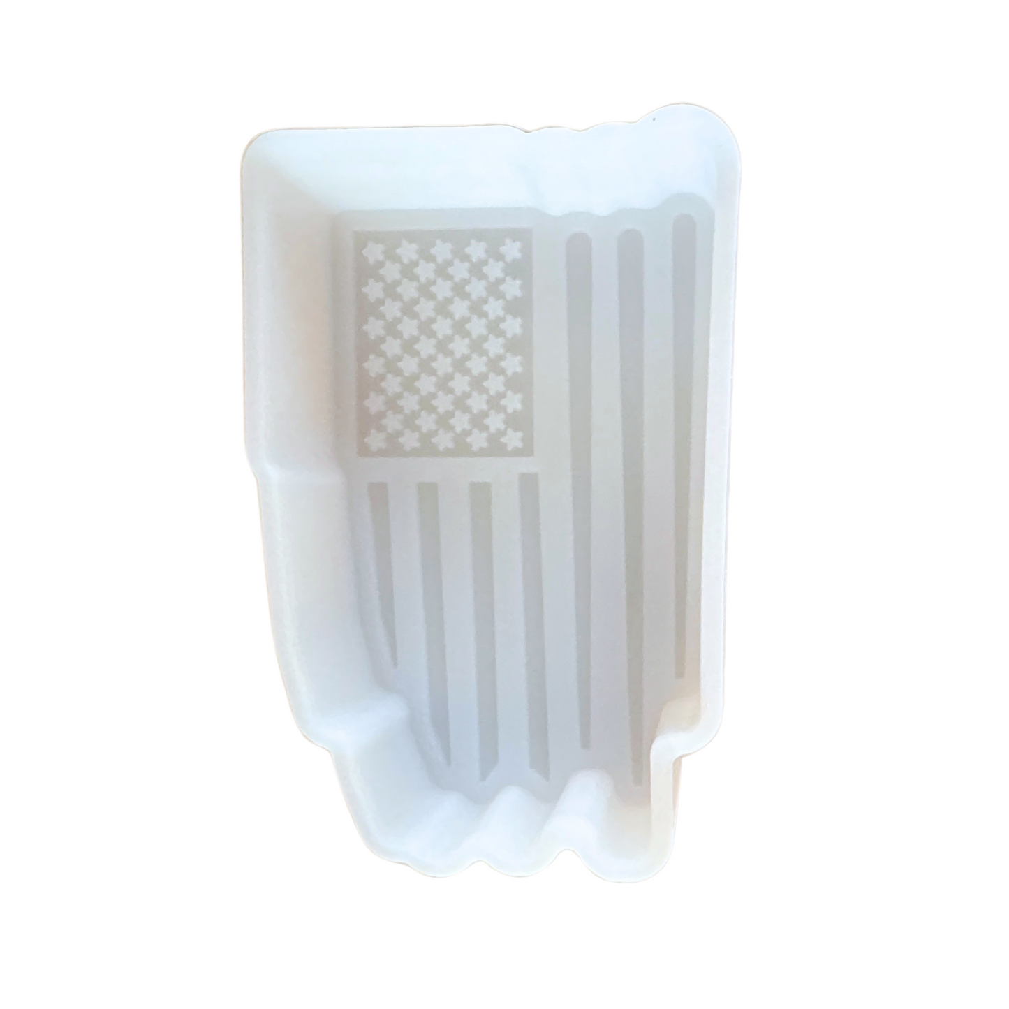 Distressed American Flag Freshie Silicone Mold 2.5 x 3.75 x 0.8”