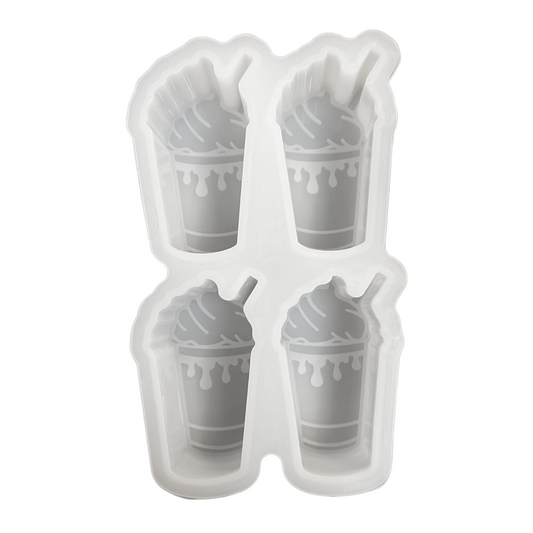 Frappuccino Coffee Whipped Cream Drip Straw Silicone Mold -Vent Clip