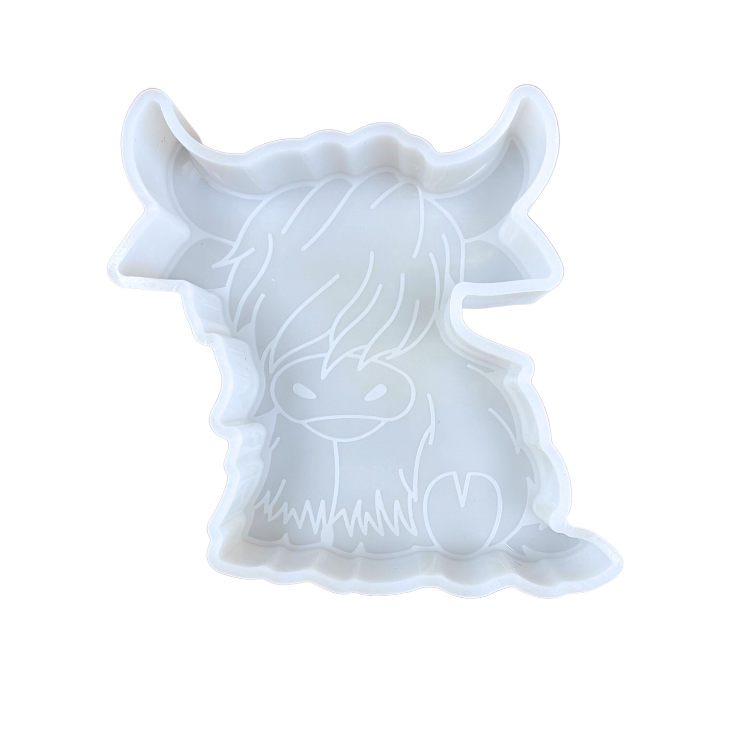 Highland Cow Sitting Silicone Mold