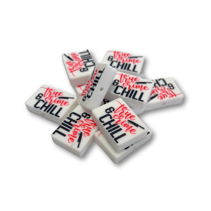 True Crime and Chill Bloody HalloweenSilicone Focal Bead | 12pk