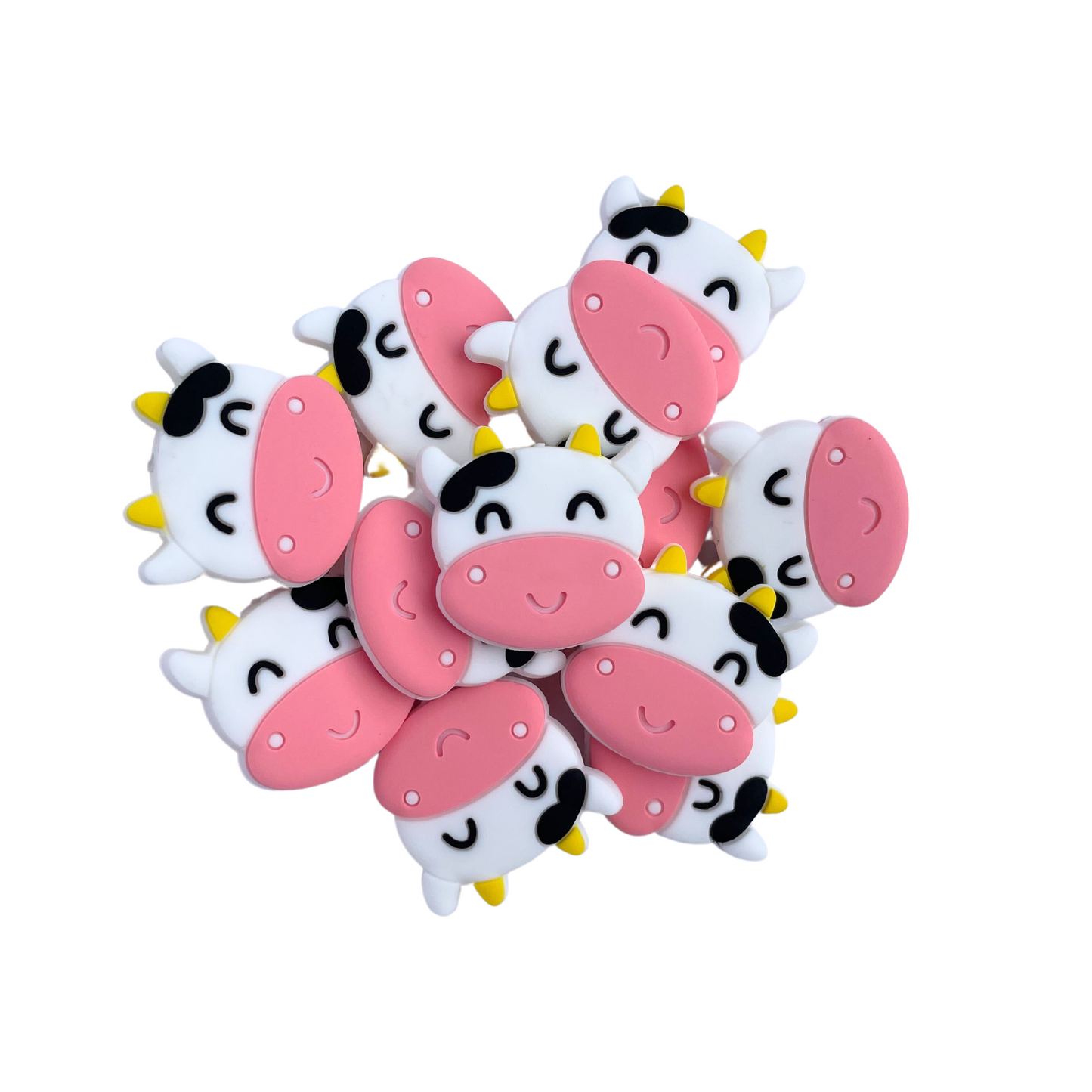 Dairy Cow Silicone Bead | 12 pk