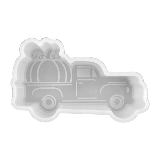 Truck with Pumpkin Silicone Mold