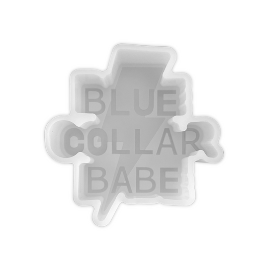 Blue Collar Babe Lightning Bolt Silicone Freshie Mold