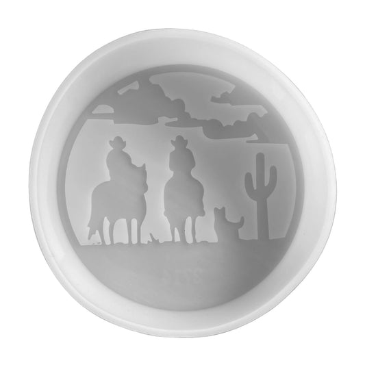 Cowboy Circle Silicone Mold