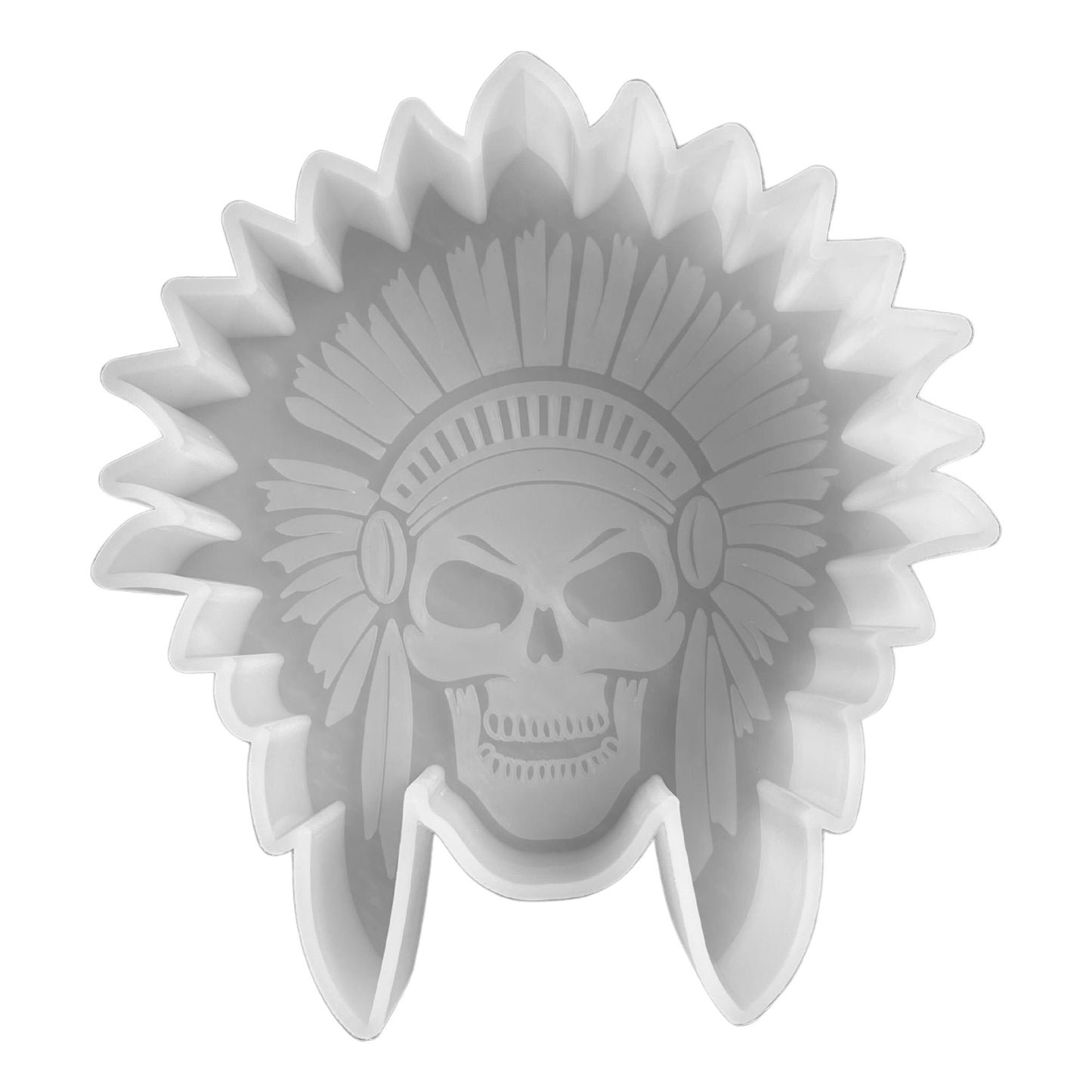 Native American Headdress Skull Silicone Mold
