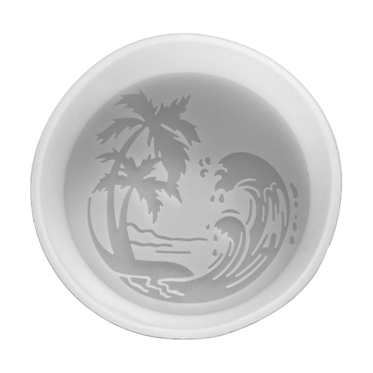 Tropical Beach Circle Silicone Mold