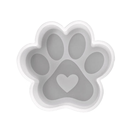 Paw Print with Heart Silicone Mold