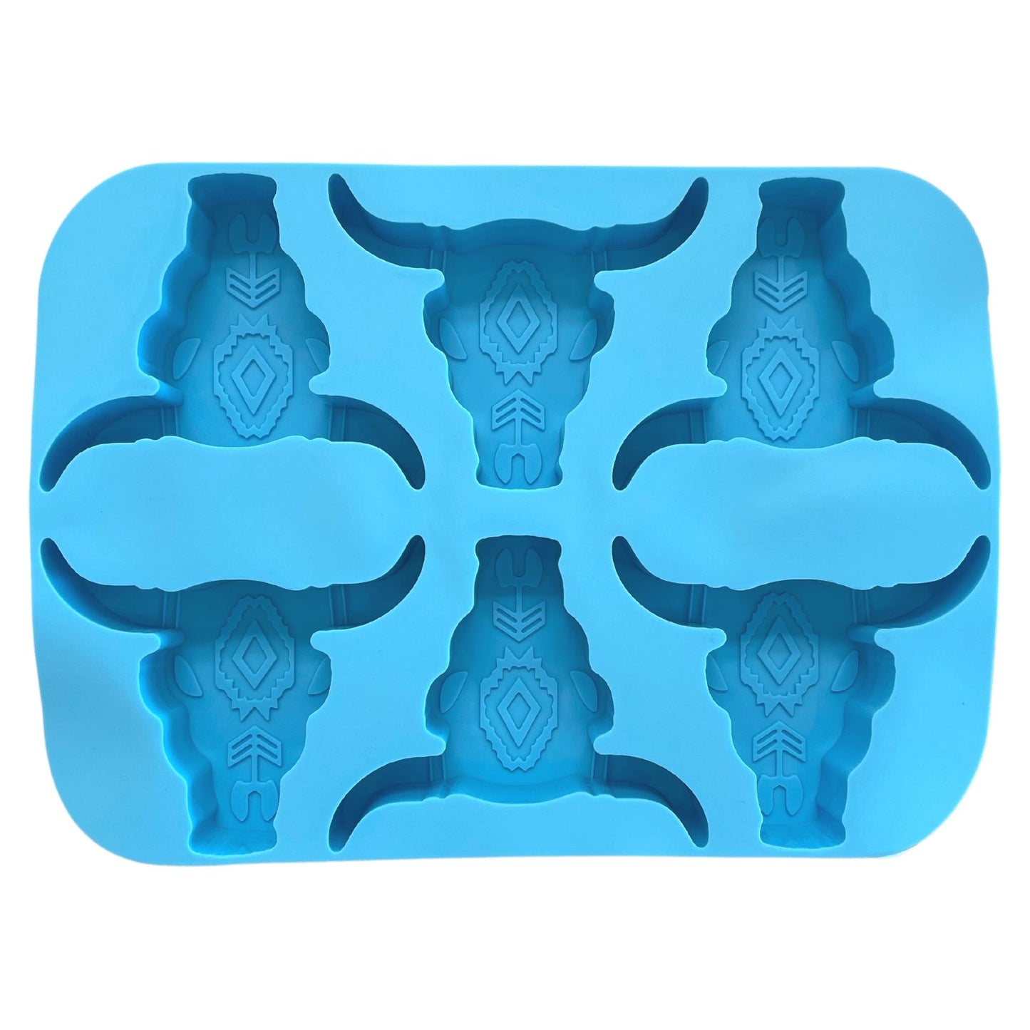 6 Longhorn Silicone Mold Tray