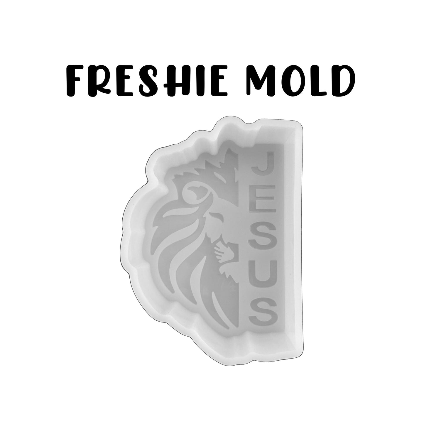 Jesus of Judah Lion Silicone Freshie Mold 4.2x3x0.8”