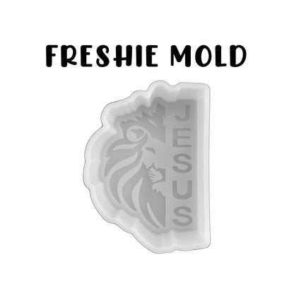 Jesus of Judah Lion Silicone Freshie Mold 4.2x3x0.8”