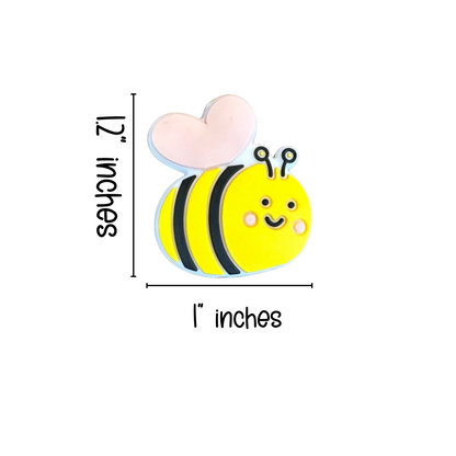 Bumble Bee Silicone Focal Bead | 12 Pack