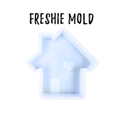 House with Heart Freshie Silicone Mold