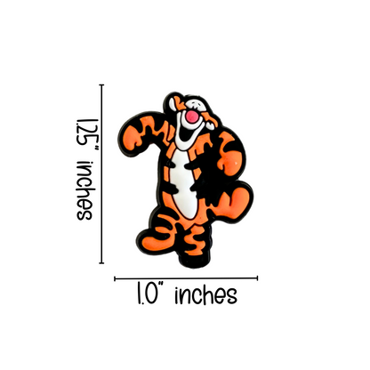 Tigger Silicone Focal Bead | 12 Pack