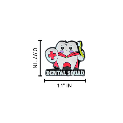 Dental Squad Tooth Silicone Focal Bead 12pk