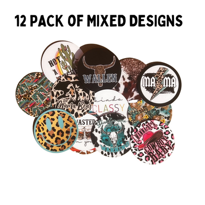 Western Cardstock Cutouts Rounds  Random Mix | 12 pk