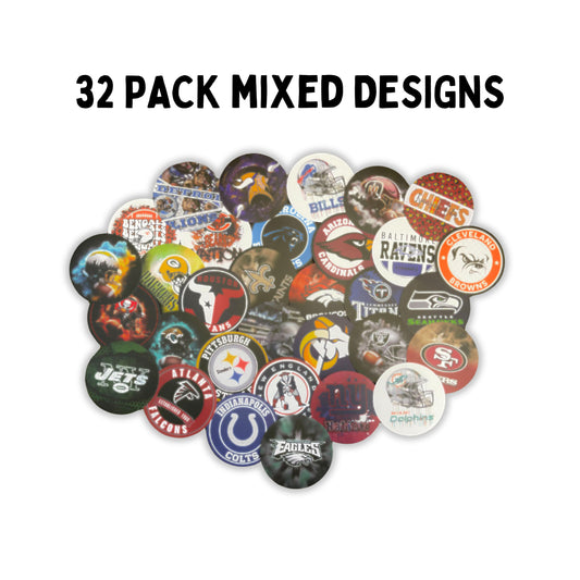 Pro Football 3” Freshie Cardstock Rounds 32 Pk