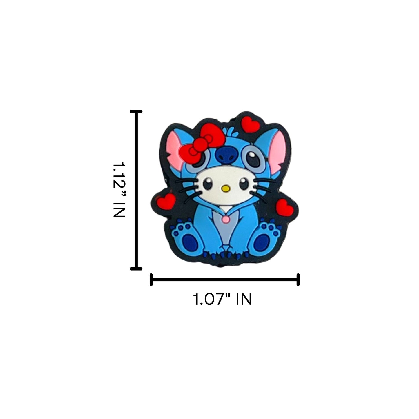 Kitty Halloween Hello Costume Stitch Silicone Focal Beads 12pk