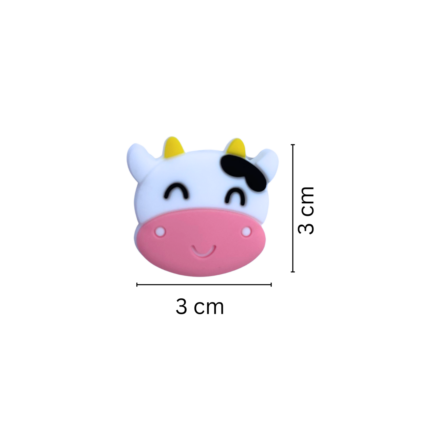 Dairy Cow Silicone Bead | 12 pk