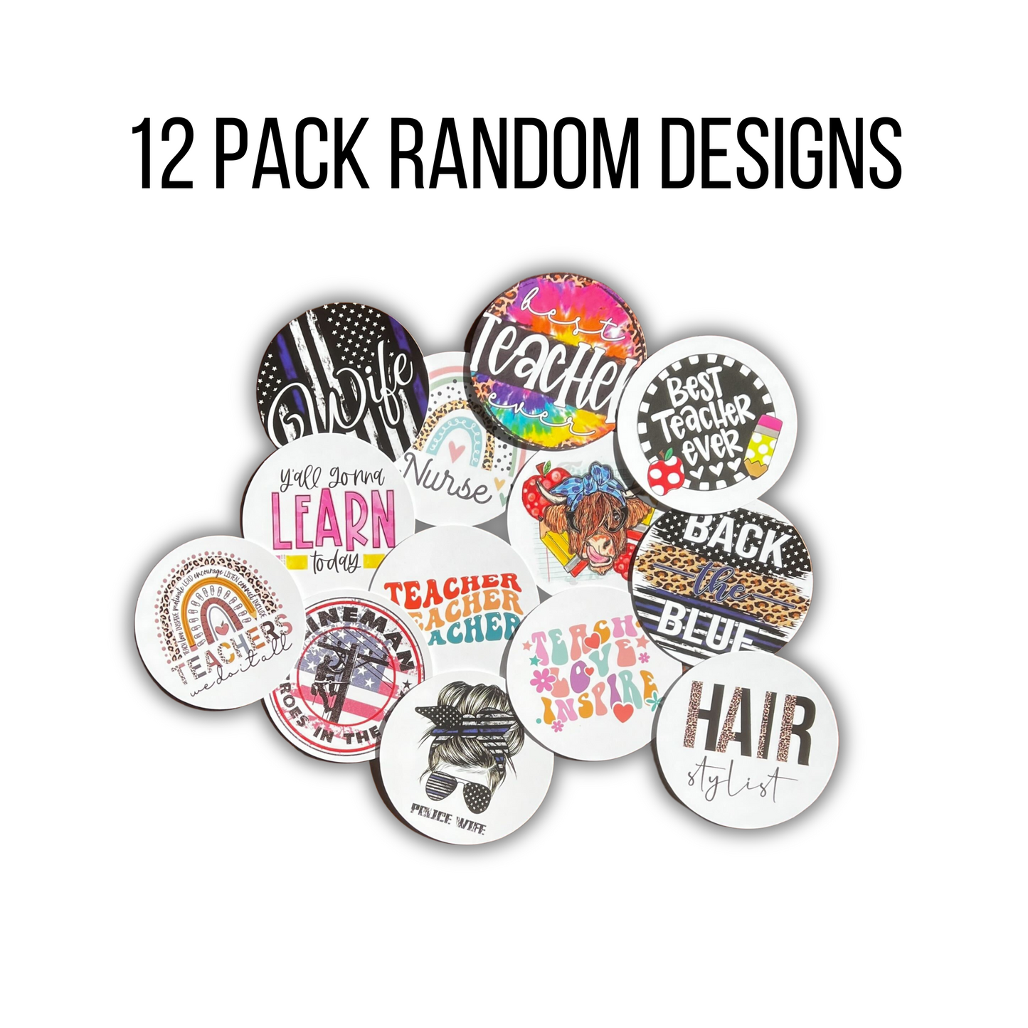 Freshie Occupation Cardstock Cutouts Rounds Random Mix | 12 pk