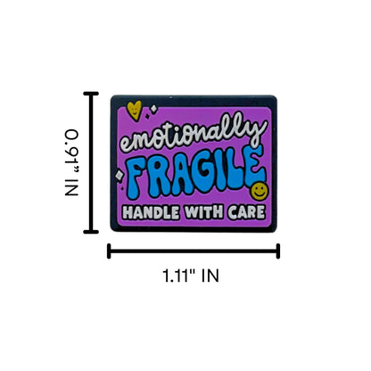 Emotionally Fragile Handle with Care Silicone Focal Beads 12pk